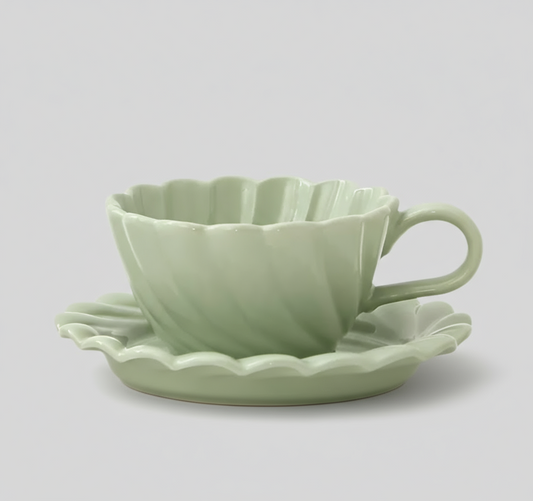 Conjunto de Café Serenity Verde